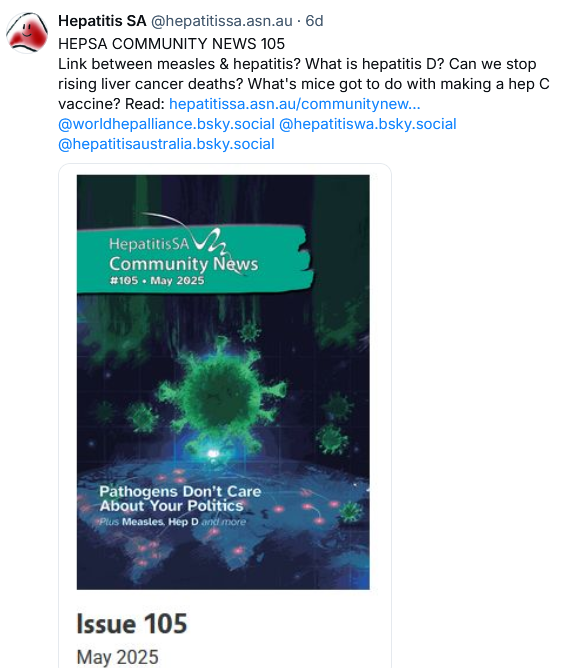 HepatitisSA tweet media