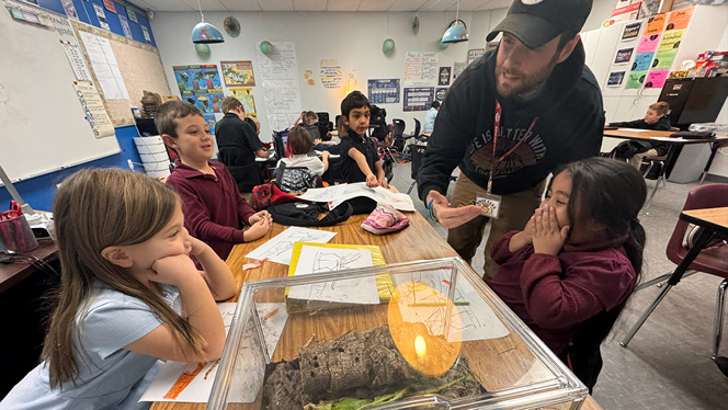 LandmarkAcadem1's tweet photo. Students joined Bug Club and got up close with exotic insects like tarantulas and roly-polies. Led by staff and local experts, K–6 scholars explored habitats, diets, and more! They gained confidence and a new appreciation for the bug world. 
Learn more: https://t.co/uJE5V798C6 https://t.co/tJhE7aEfjE