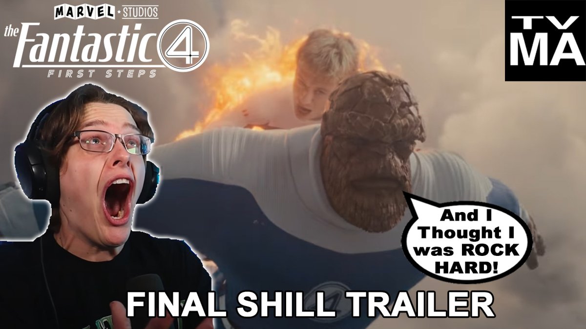 Mr Grizzy (@bgrizzy1989) on Twitter photo 🚨DO NOT SHILL AND E-BEG🚨
MCU Shills React to The Fantastic Four: First Steps Final Trailer 👇🏻
youtube.com/watch?v=_wROPc… 🚨DO NOT SHILL AND E-BEG🚨
MCU Shills React to The Fantastic Four: First Steps Final Trailer 👇🏻
youtube.com/watch?v=_wROPc…