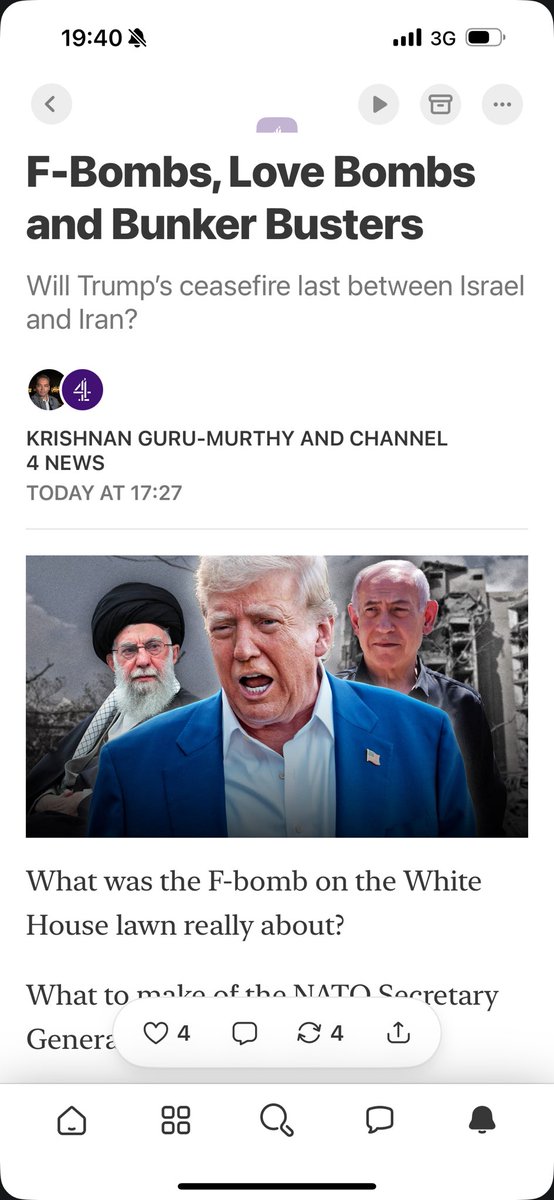 If you haven’t already do sign up to <a href="/Channel4News/">Channel 4 News</a> new Substack - with the first brilliant post written by <a href="/krishgm/">Krishnan Guru-Murthy</a> open.substack.com/pub/channel4ne…