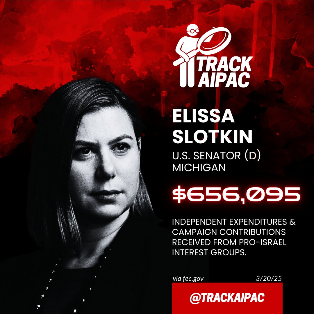 TrackAIPAC's tweet photo. @SenatorSlotkin https://t.co/4vykAxaxU6
