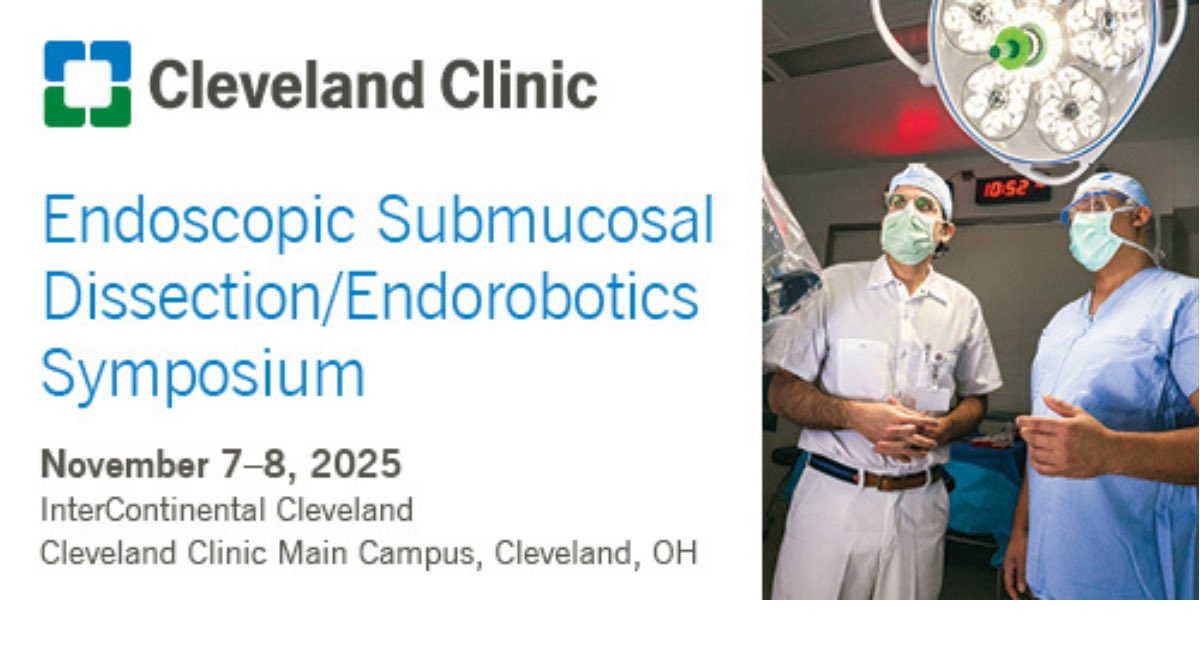 Rita Rys (@ritarys1) on Twitter photo π¨ Join <a href="/EmreGorgunMD/">Emre Gorgun</a> <a href="/amitbhattMD/">Amit Bhatt MD</a> & <a href="/CleClinicMD/">Cleveland Clinic MD</a> for the Endoscopic Submucosal Dissection/Endorobotics Symposium
ποΈ Nov 7β8!
π¬ Includes 8 hrs of hands-on lab
π― Limited slots available
πΈ Early bird pricing until Sept 1
π Register now: ccfcme.org/ESDE2025 π¨ Join <a href="/EmreGorgunMD/">Emre Gorgun</a> <a href="/amitbhattMD/">Amit Bhatt MD</a> & <a href="/CleClinicMD/">Cleveland Clinic MD</a> for the Endoscopic Submucosal Dissection/Endorobotics Symposium
ποΈ Nov 7β8!
π¬ Includes 8 hrs of hands-on lab
π― Limited slots available
πΈ Early bird pricing until Sept 1
π Register now: ccfcme.org/ESDE2025