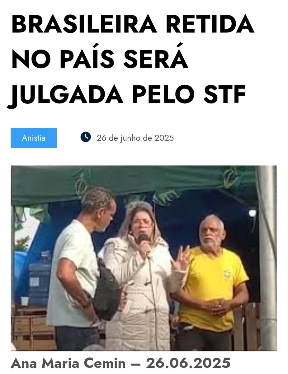 “‘Minha vida foi roubada’: Pastora brasileira relata os 52 dias que passou presa após protesto em Brasília e sua luta para voltar para casa.”
📍 #MatériaExclusiva | Leia agora bureaucom.com.br