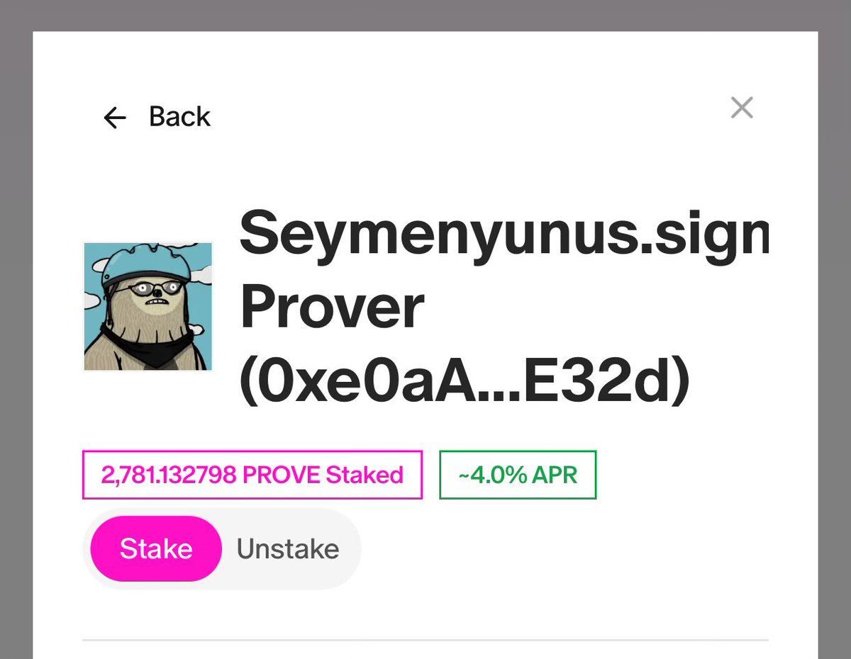 ballackusfkk's tweet photo. @SuccinctLabs Stage 2.5 is Live 🔥
I call all my LBros to stake under our LBros @SeymenYunus prover 🦥💤❤️
LESS GOOHH 🔥
@CelestineSloths #Slothcommunity #Sloths https://t.co/EbFEh2umwf