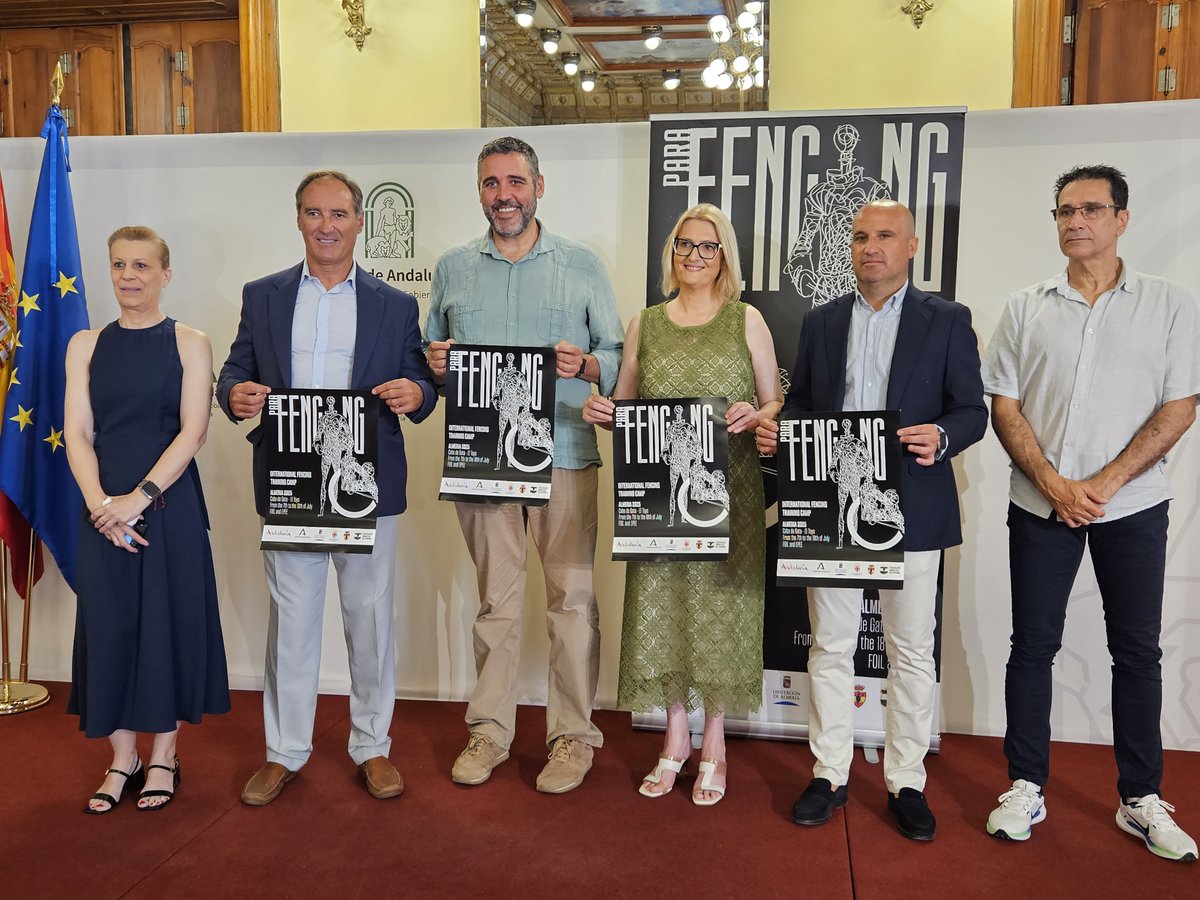 Patronato Municipal de Deportes de Almería (@pmd_almeria) on Twitter photo El Toyo acogerá el Campus Internacional de entrenamiento de Esgrima con 200 deportistas del máximo nivel, entre ellos campeones olímpicos. Serán del 7 al 18 de julio.
#almeriaesdeporte #esgrima #campusdeesgrima <a href="/aytoalm/">Ayuntamiento de Almería</a> <a href="/dipalme_almeria/">Diputación Almería</a> <a href="/AlmeriaJunta/">AlmeríaJunta</a> El Toyo acogerá el Campus Internacional de entrenamiento de Esgrima con 200 deportistas del máximo nivel, entre ellos campeones olímpicos. Serán del 7 al 18 de julio.
#almeriaesdeporte #esgrima #campusdeesgrima <a href="/aytoalm/">Ayuntamiento de Almería</a> <a href="/dipalme_almeria/">Diputación Almería</a> <a href="/AlmeriaJunta/">AlmeríaJunta</a>