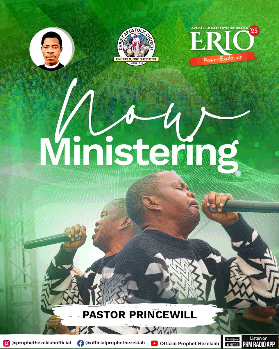 prophethezekiah's tweet photo. ๐ Right now, Pastor Princewill is praying fire from the mountain!
The wind may blowโbut prayer is louder ๐จ๐ฅ
๐ James 5:16 โ The prayer of the righteous is powerful!
#Erio2025 #PowerExplosion #PrayerThatBreaksYokes #NowMinistering #HeavenHears https://t.co/2ncMu1AsK7