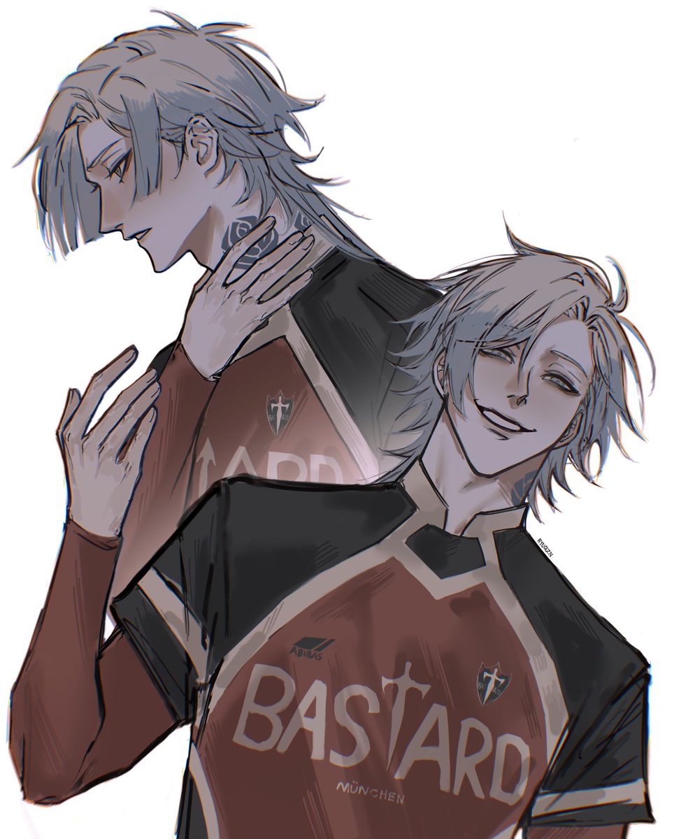 ryuqzn's tweet image. i redrew some kaiser panels from the manga 🥀💙