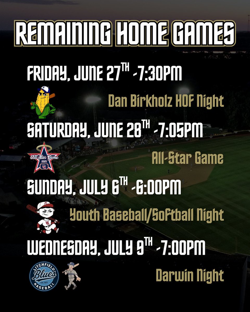Can you believe it's almost July? 😅

You still have FOUR chances to catch the Saints in action at home this summer - Come join in on the fun!