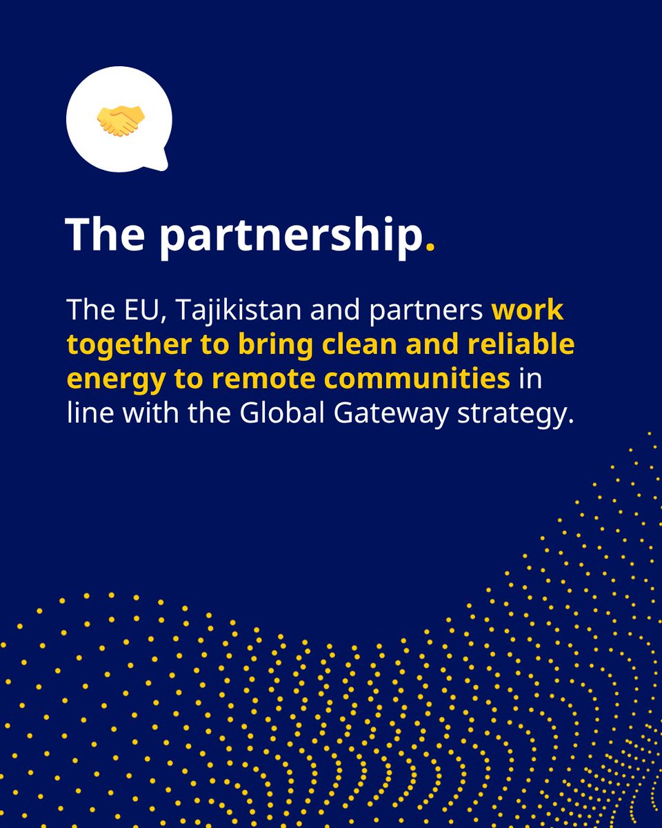 Tajikistan holds Central Asia’s greatest untapped hydropower potential and today, we 🇹🇯 🇪🇺 have unlocked it together.

We are launching two major Global Gateway projects: the construction of the Sebzor Hydropower Plant and the reinforcement of local critical energy grid.