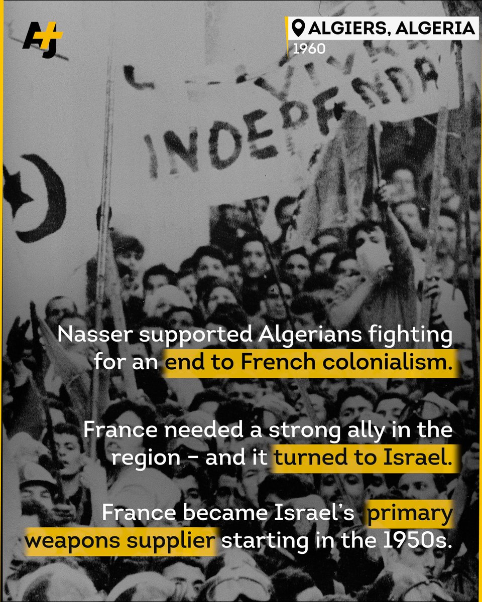 ajplus's tweet photo. Israel is the only country in the Middle East with nuclear weapons. This is the story of how France helped lay the foundations for Israel’s nuclear arsenal today. https://t.co/GghoatssmY
