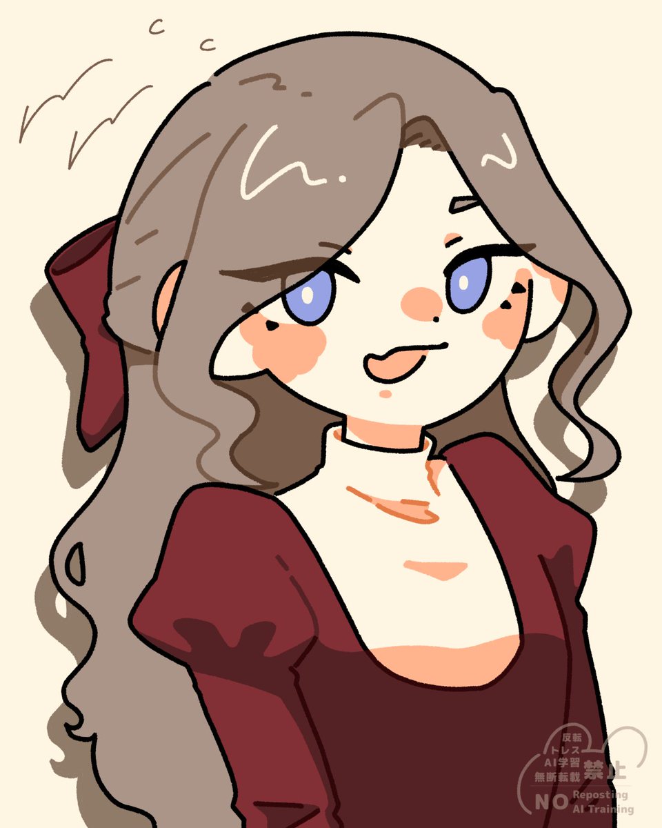 ハーフアップ猫目八重歯ちゃん

お友達お題にて描いた女の子！めーーちゃくちゃ可愛いの出来た( ｰ̀дｰ́)و
#イラスト #illustration #original #お題