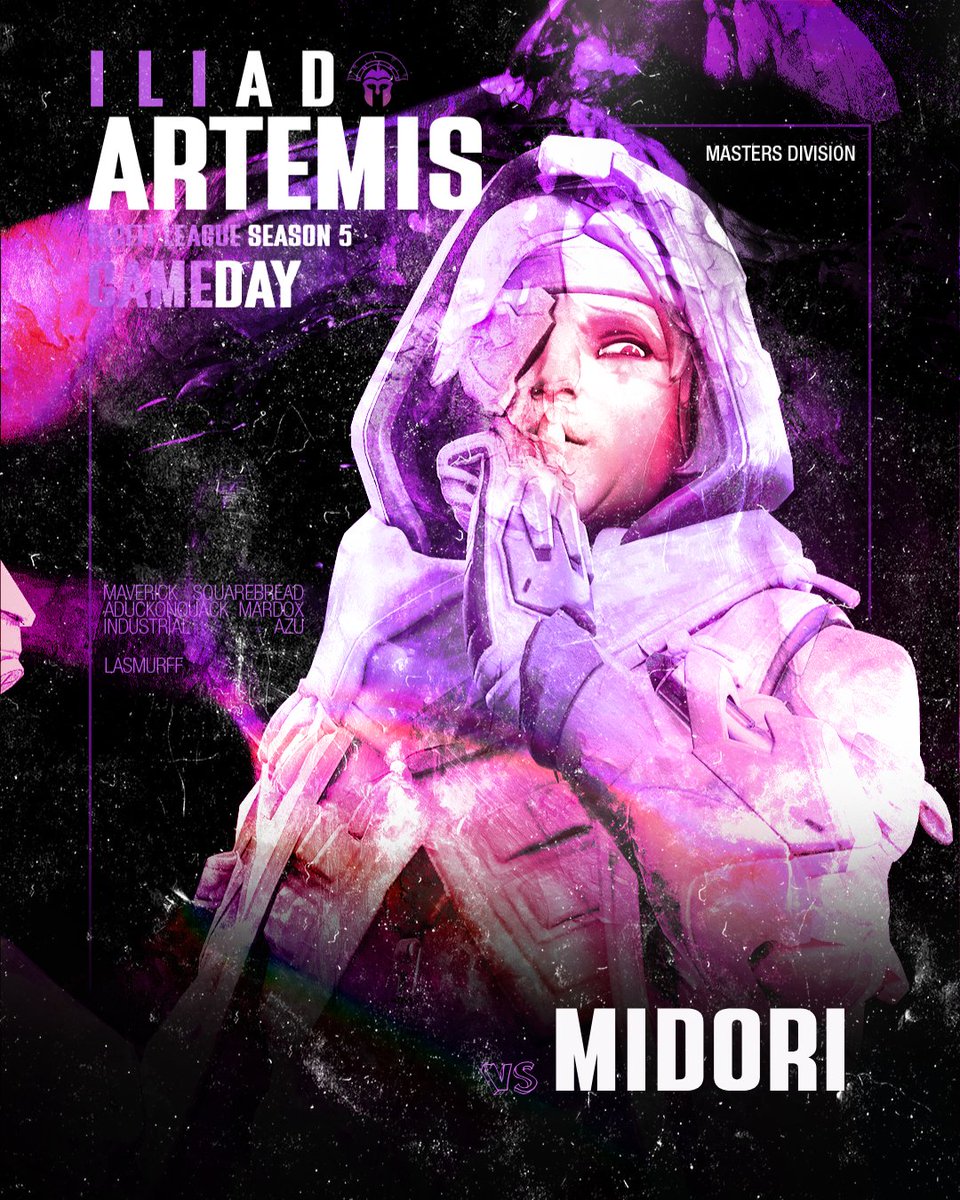 🔥 GAME DAY 🔥
<a href="/FACEIT_OW/">FACEIT Overwatch</a> League S5 – Masters Div
🏹ILIAD ARTEMIS vs. <a href="/ShikigamiGGs/">Shikigami</a> Midori
📅 Tonight, 9 PM EST
🎙️ Caster <a href="/On_the_Deelo/">Deelo</a> 

Midori sits at 8-5 and ranks 5th–9th. Tough fight ahead—
But Artemis stands tall. Always.
📺 Catch the stream: twitch.tv/iliadesports