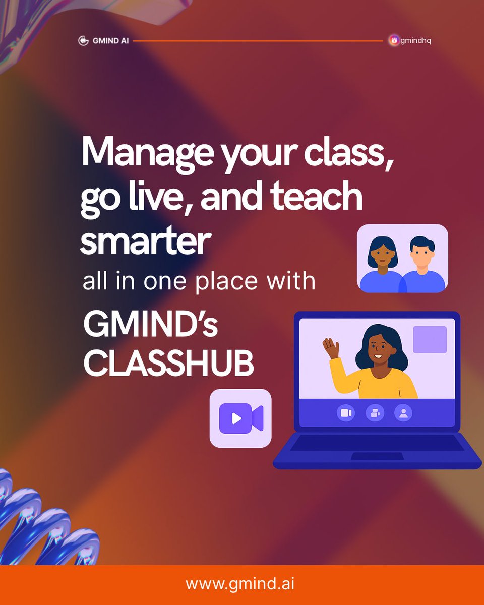 gmindai's tweet image. GMind ClassHub lets you manage your whole class in one place  go live, collaborate, and stay organized like a pro.
Built for African educators. Powered by AI.
👉 gmind.ai

#GMindAI #ClassHub #AIinEducation #TeachSmart #EdTechAfrica