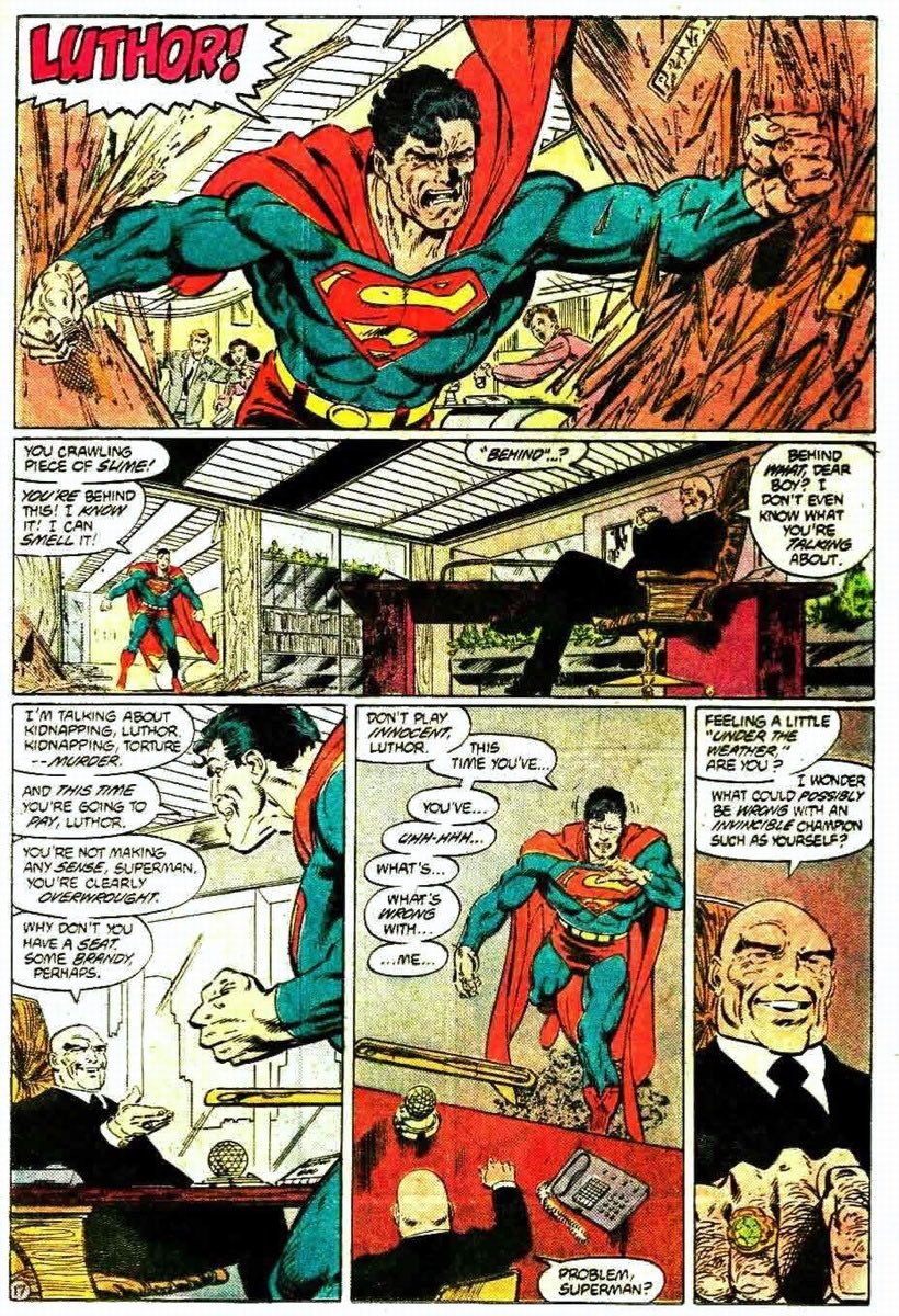 <a href="/valiado69/">Alberto Diaz Otero (ADO)</a> Sí es Superman.

Deberías, no sé, quizás, leer alguna vez un cómic de Superman. Digo, para que te enteres de qué va Superman, para que sepas que reacciona como un humano porque fue educado como un humano con valores humanos.