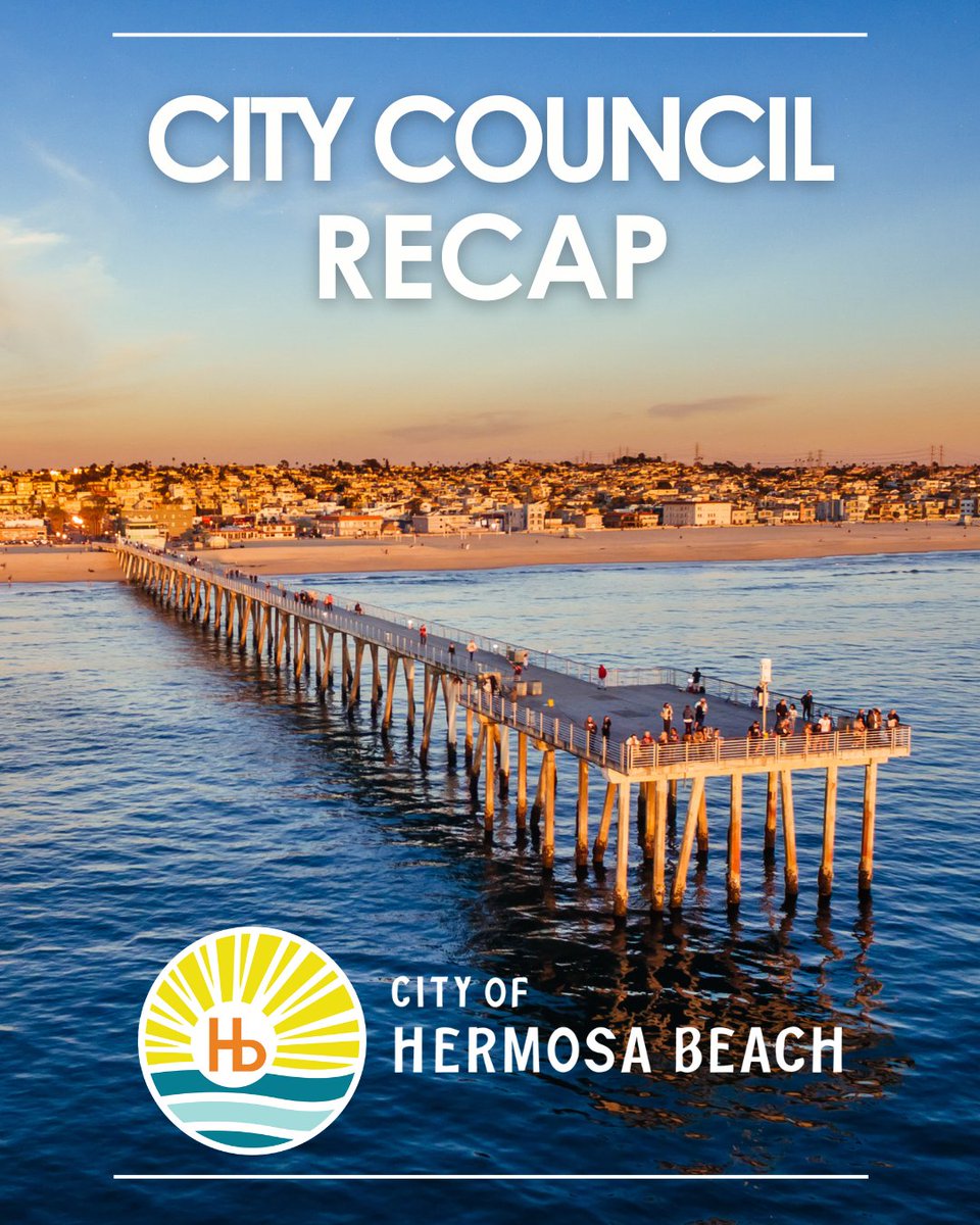 📍 HERMOSA BEACH CITY COUNCIL RECAP: JUNE 24
Miss the 6/24 City Council meeting and/or Commission Interviews? Our Recap breaks down the key issues addressed so you can stay informed. Find highlights here: loom.ly/kqT4ZK8