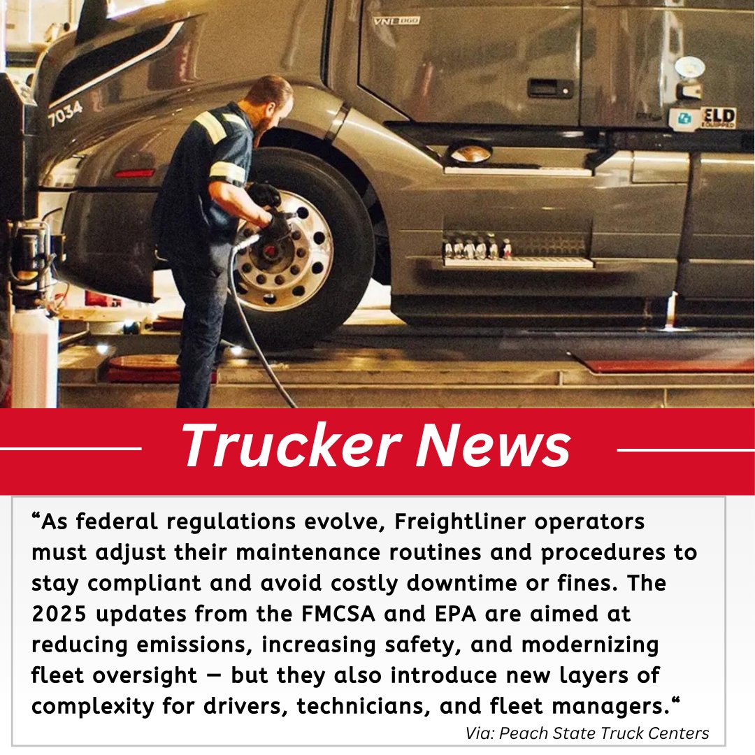 🚛 New FMCSA &amp; EPA regs are coming — is your fleet ready?

From emissions checks to speed limiters &amp; AEB systems, we break down what’s changing and what to do next.

🔧 Stay compliant &amp; avoid downtime.

📖 Read the full blog: bit.ly/3HUwkmC