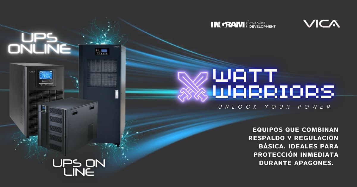 IngramMicroMx's tweet image. 🎮 ¡Enciende tu negocio con Watt Warriors de VICA!
Con nuestros UPS On Line de Doble Conversión
¿Requieres de alguna cotización? ¡Estamos para ayudarte!
📨 Contáctanos: iran.ortiz@ingrammicro.com
#VICA #ChannelDevelopment #SolucionesenEnergía&Electrónica #Energy&Protect