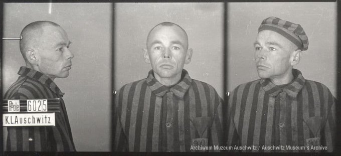 AuschwitzMuseum's tweet photo. 26 June 1902 | A Polish man, Piotr Radzik, was born in Szczebrzeszyn. A farmer.

In #Auschwitz from 14 October 1940.
No. 6025
He perished in the camp on 28 October 1941. https://t.co/Pqs6Ba6c7w