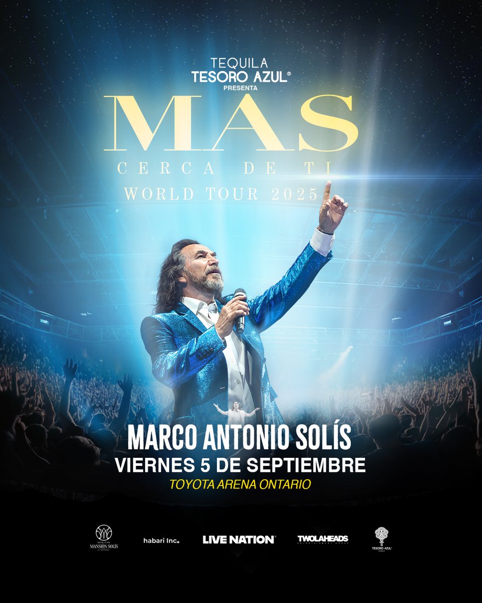 This isn’t a dream — but you might dream about it forever if you miss it.
Marco Antonio Solís. Live in Ontario. 🥀 
Get your tickets at toyota-arena.com!