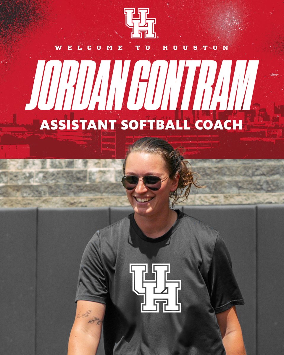 Houston Softball (@uhcougarsb) on Twitter photo Another addition to the staff ๐
Help us welcome <a href="/jordan_gontram/">Jordan Gontram</a> to Houstonโผ๏ธ
๐ฐ bit.ly/4epo75Z
#GoCoogs Another addition to the staff ๐
Help us welcome <a href="/jordan_gontram/">Jordan Gontram</a> to Houstonโผ๏ธ
๐ฐ bit.ly/4epo75Z
#GoCoogs