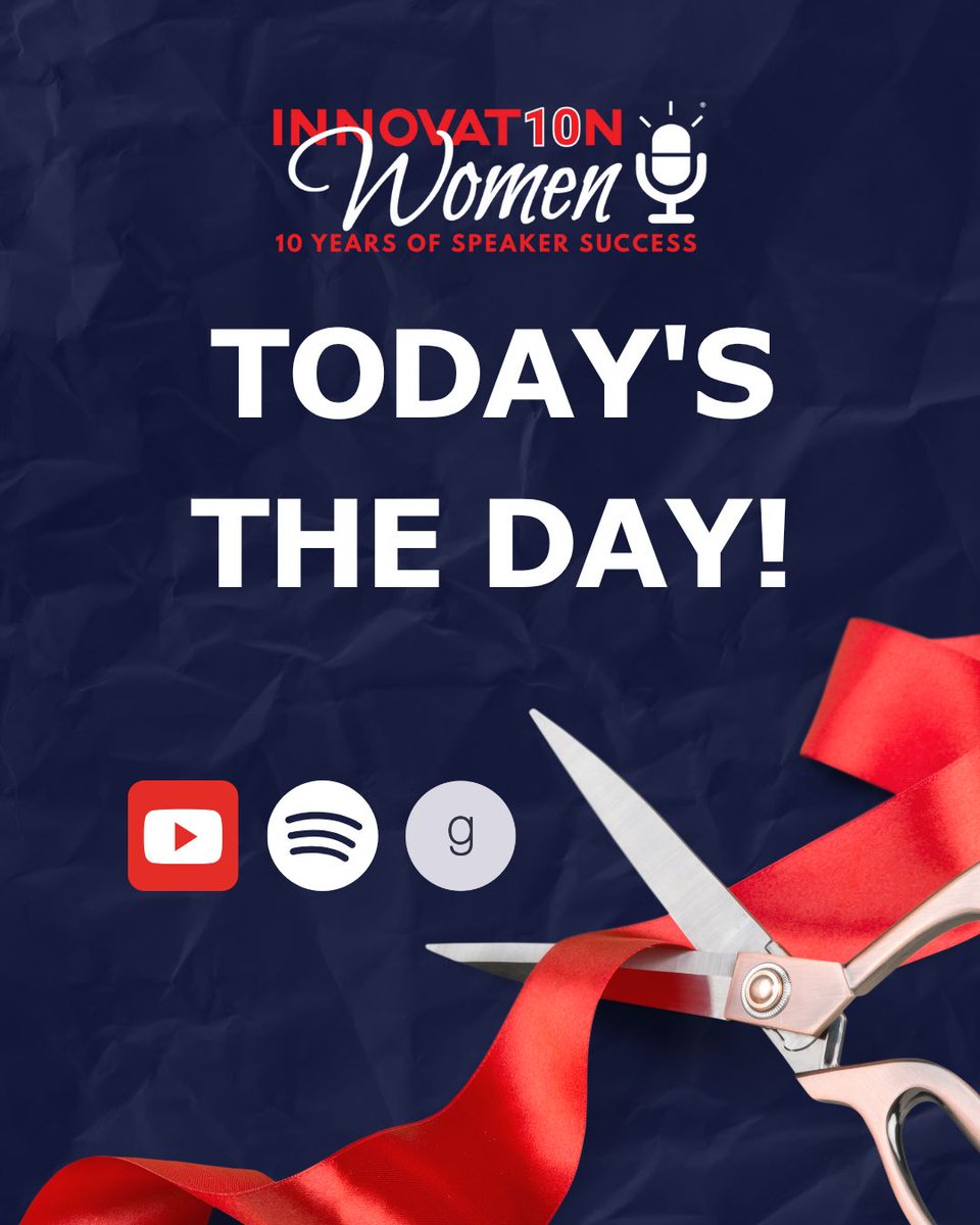 WomenInno's tweet image. NEW features for Creators
🔵 Spotify + YouTube Playlists w/ Innovation Women podcasters: lnkd.in/et_xgJ66
🔵 The Innovation Women Library on Goodreads with books by IW authors: shorturl.at/a7Pr2
🔵 A brand-new Podcast Directory on our site! innovationwomen.com/podcast-playli…