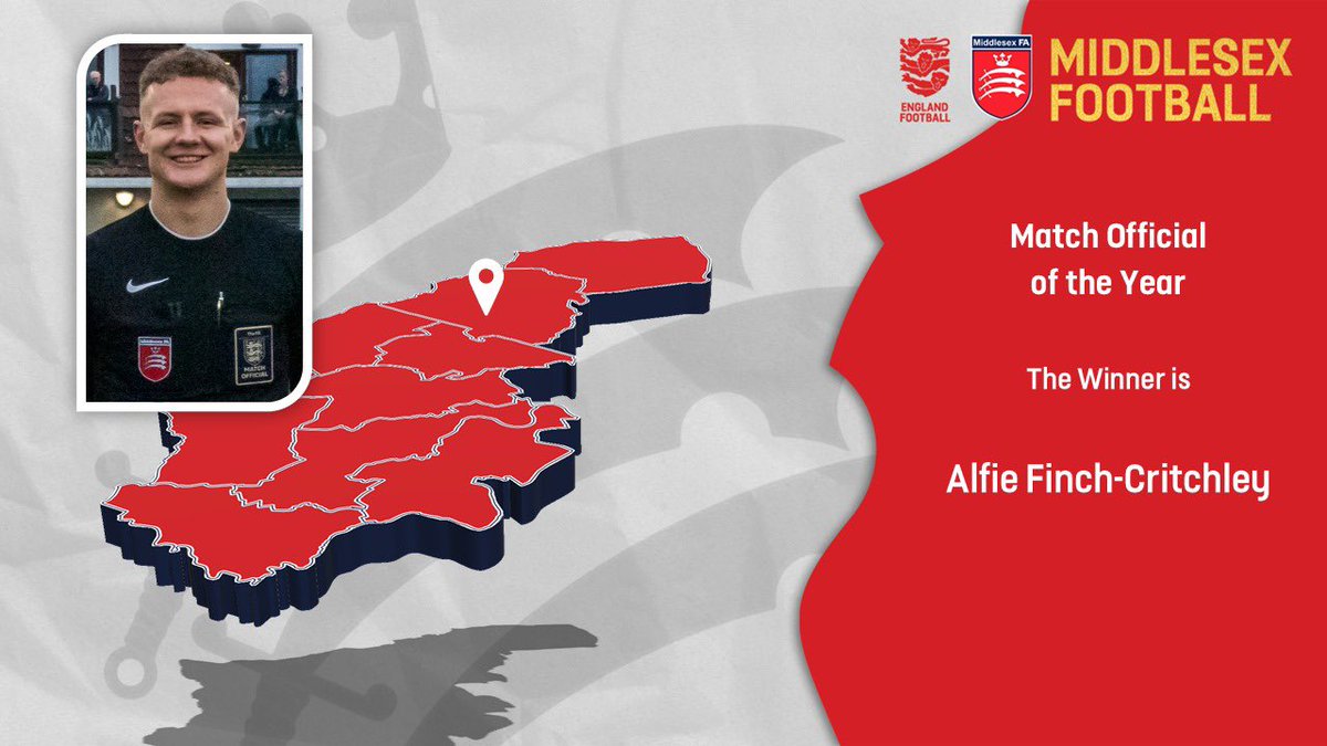 middxreferees's tweet image. Congratulations to Alfie on being awarded Match Official of the Year!