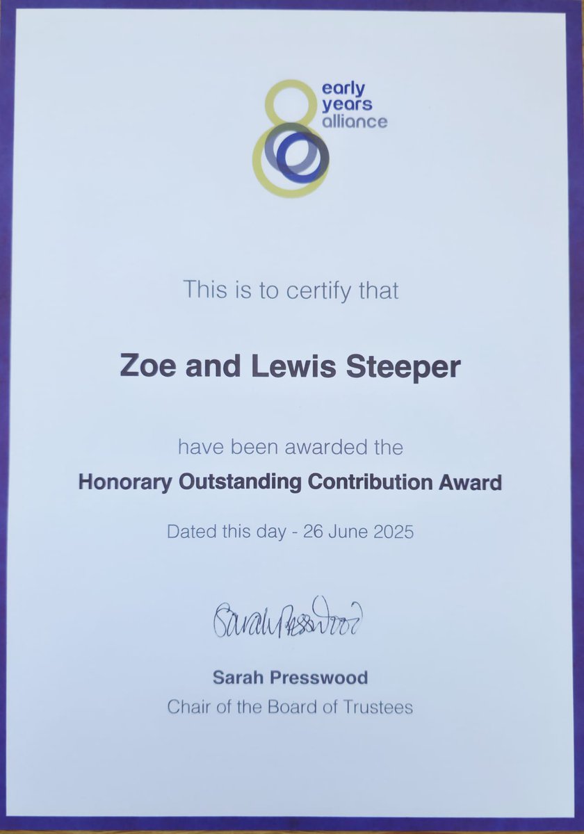 The Oliver Steeper Foundation π (@tosfoundationuk) on Twitter photo We are deeply honoured to accept the <a href="/EYAlliance/">Early Years Alliance</a> Honorary Outstanding Contribution award, so kindly presented by Sarah Presswood. This recognition is both humbling and profoundly moving for our family.
Our determination to campaign for safer practice was born in the final hours We are deeply honoured to accept the <a href="/EYAlliance/">Early Years Alliance</a> Honorary Outstanding Contribution award, so kindly presented by Sarah Presswood. This recognition is both humbling and profoundly moving for our family.
Our determination to campaign for safer practice was born in the final hours