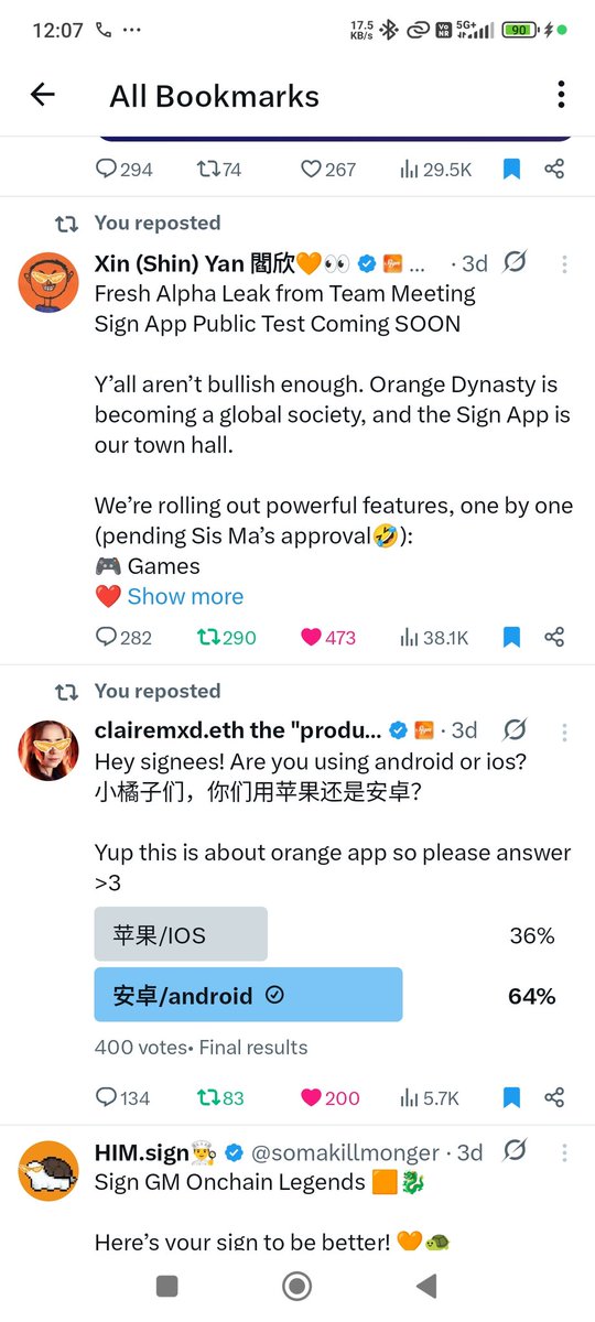 Zuber01602030's tweet photo. Post-TGE 60/90 Day 60
Yesterday I dropped some Alpha — and the response was amazing 🧡
Today, I’m back with another round of secret info, but before that…

I just updated my Sign Education Quiz – a fun way to learn more about Sign Protocol. Check it out here and show some love:
https://t.co/NbFx1ydGac
@bigsommy_ Thankyou so much for helping me 🧡
Now let’s talk about what you’re really here for 👀

---

@sign's SuperApp is coming soon 🧡

First, there will be private testing for selected users. Then it’ll roll out to everyone.

Why am I confident?

• 3 days ago, @ClaireMa12 dropped a poll: Android or iOS for the Orange App. The poll ended recently.
• Next day, Daddy @realyanxin tweeted: "Alpha leak: SuperApp test coming soon."

All signs point to this week or next week for that first private test drop.

---

Now, for the other Alpha:

Season 2 Airdrop is closer than you think 🧡🧡🧡

Here's why:

• 30% of $SIGN is reserved for the community
• Every 3 months, 1.5% (150M $SIGN) unlocks
• First unlock is around 15 July, based on Sign’s token schedule
• Since TGE was April 28 — by that logic, unlock can also align with 28 July to early August

So real talk — the Season 2 airdrop could hit anywhere between 15 July and the first week of August.

---

And let’s not forget:
🎯 The 5th round of SBTs might be closer than you think.
Keep an eye on your DMs — especially from the cutest mod @0xzoe_im 👀

---

But remember:
Don't chase short-term gains.
@sign isn’t for farmers —
It’s for serious builders and long-term believers 🧡🧡🧡

The Orange Dynasty is just getting started.

sign 🧡🧡🧡
 #Web3Future
@ethsign  #SiGN
#SIGN $SIGN 
#OrangeDynasty 
@sign
@realyanxin 
@0xzoe_im