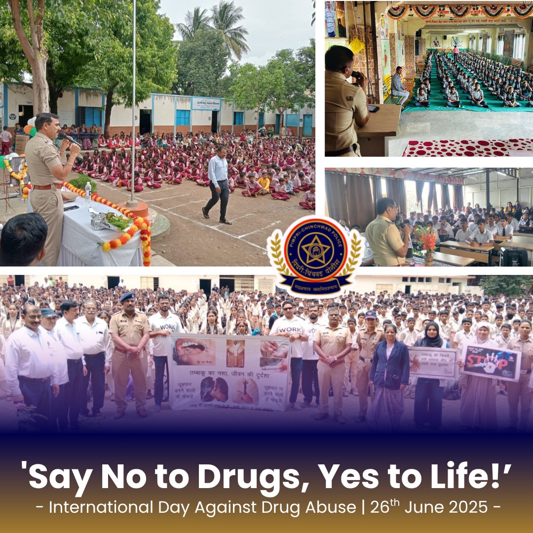 नशेमुक्त समाजासाठी, एकजुटीने उभं ठाकलेलं तरुण पिढीचं वादळ..

On the occasion of International Day Against Drug Abuse [26th June 2025], our teams organised awareness rallies, street plays, and interactive sessions across schools, colleges, and public spaces.

Citizens, especially
