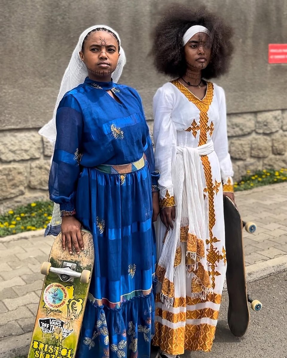 The first female-only skateboarding group in Ethiopia.  🇪🇹