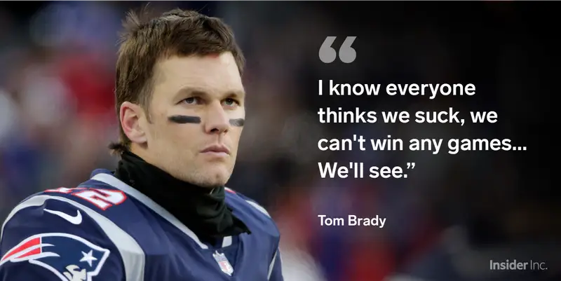 Quote from tom brady regarding recent losses