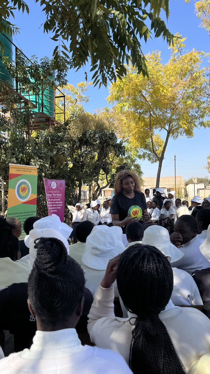 Today we partnered with <a href="/zimbabwe_up/">GirlUpZw</a> to donate 178 packs of pads to learners in Epworth!💜 We also held a powerful session on menstrual hygiene management and explored how climate change impacts periods. 

Period dignity is climate justice! 🌍