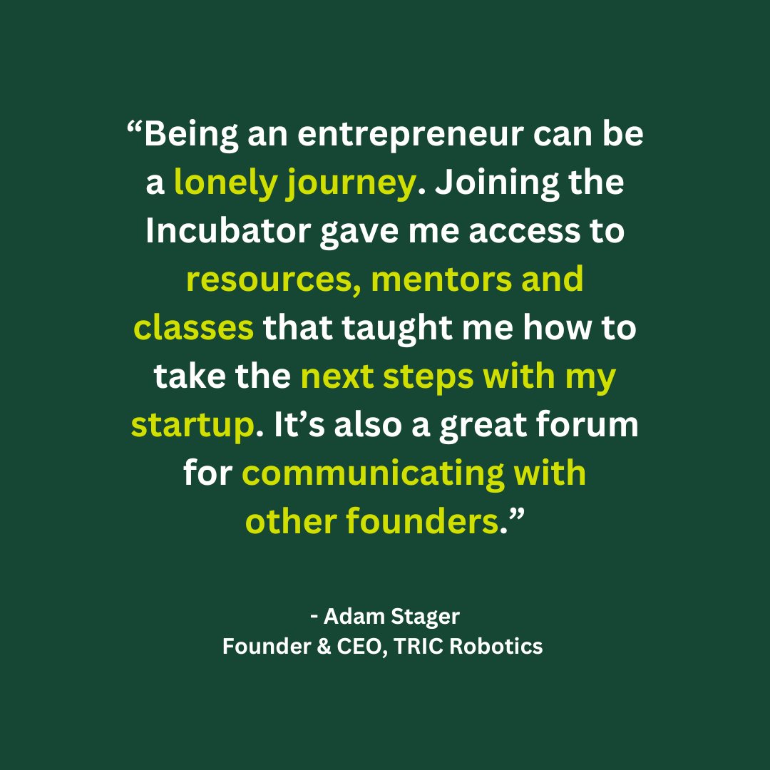 Building a startup doesn’t have to be lonely. 🫂

The CIE Incubator program connects early-stage companies with the mentorship, resources and community they need to grow smarter and faster. 💼

💡 Ready to take the next step? Learn more here: cie.calpoly.edu/launch/incubat…