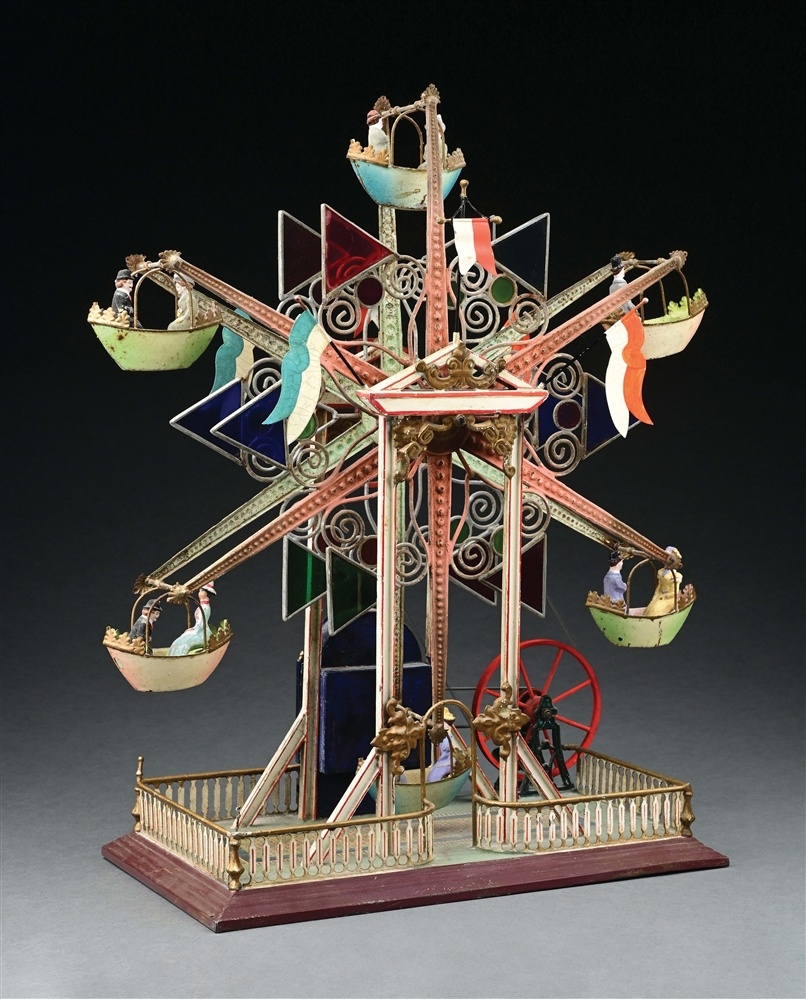AntiqueTrader's tweet photo. Ever wonder what a lifetime of toy collecting looks like? Tom Sage Sr.’s private stash—295 lots strong—just nailed a $2.6 million sale at Morphy Auctions. Top highlight: a circa‑1904 Marklin Ferris wheel that hit $156K. Part II debuts this October.

https://t.co/jD3cxwUXZg https://t.co/QtMedsbRdn