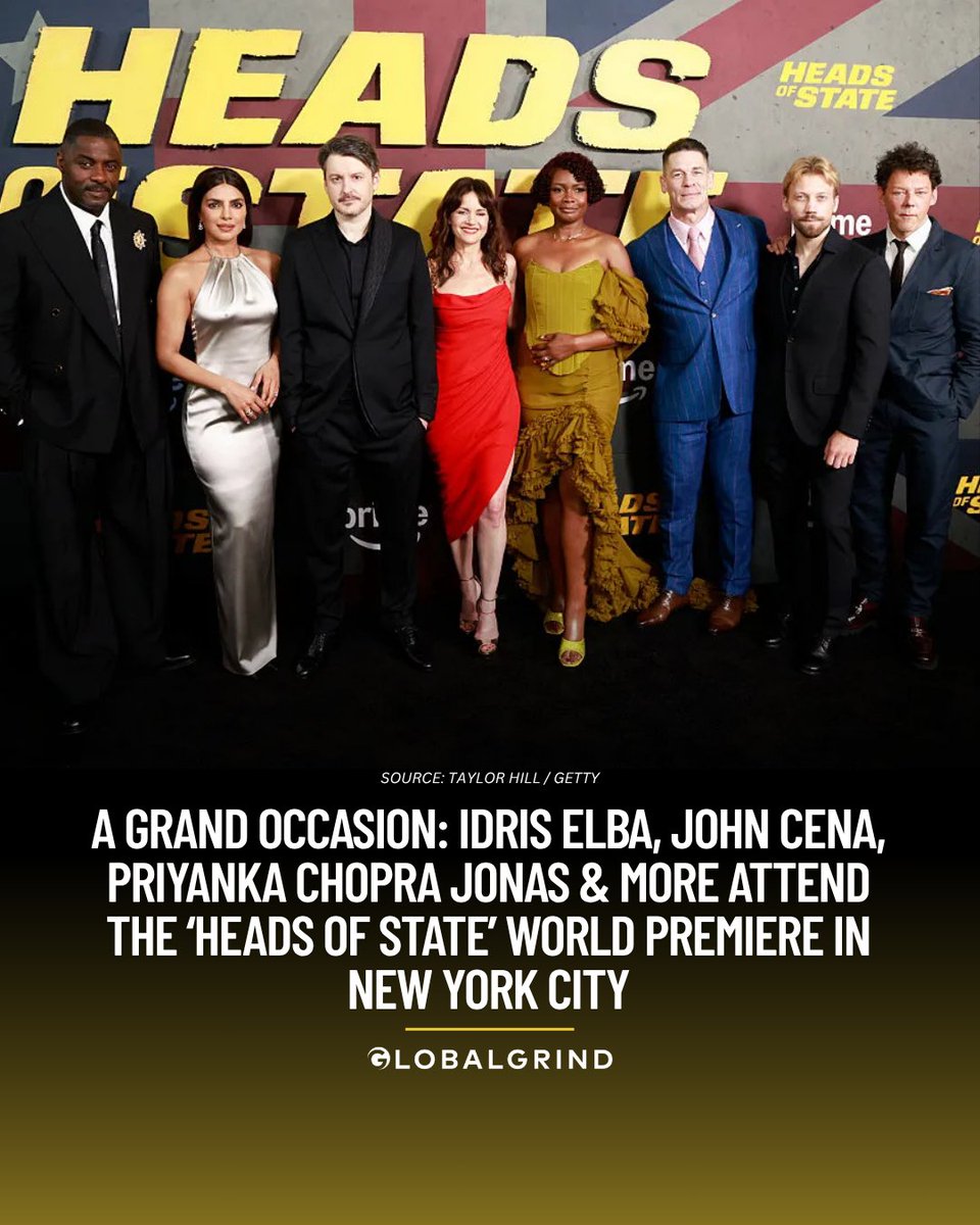 We’re just a little over a week away from the release of the action-comedy Heads of State. Earlier this week (June 24th), Amazon MGM Studios hosted the red carpet world premiere at Alice Tully Hall in New York. bit.ly/3GfyEUK
