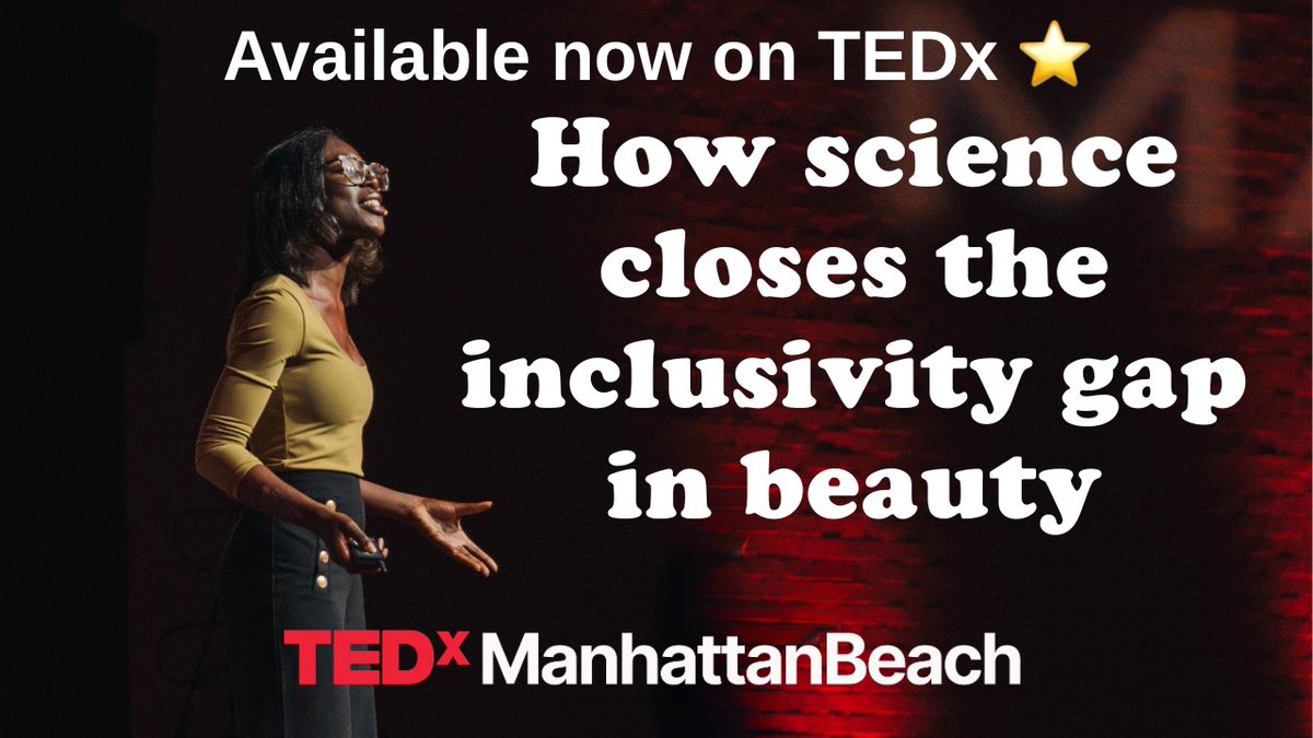 We’re absolutely thrilled to share incredible news—one of our very own 2024 speakers, AJ Addae, has just had her TEDx talk,  “How Science Closes the Inclusivity Gap in Beauty,” selected by TED for global promotion on the TEDx YouTube channel! 🙌