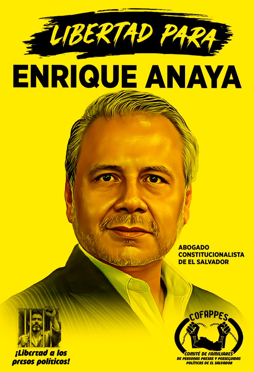 #LibertadParaEnriqueAnaya
#LibertadParaLosPresosPoliticos