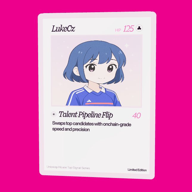 Good thing they didn’t name me Talent Pipeline Flop lmao