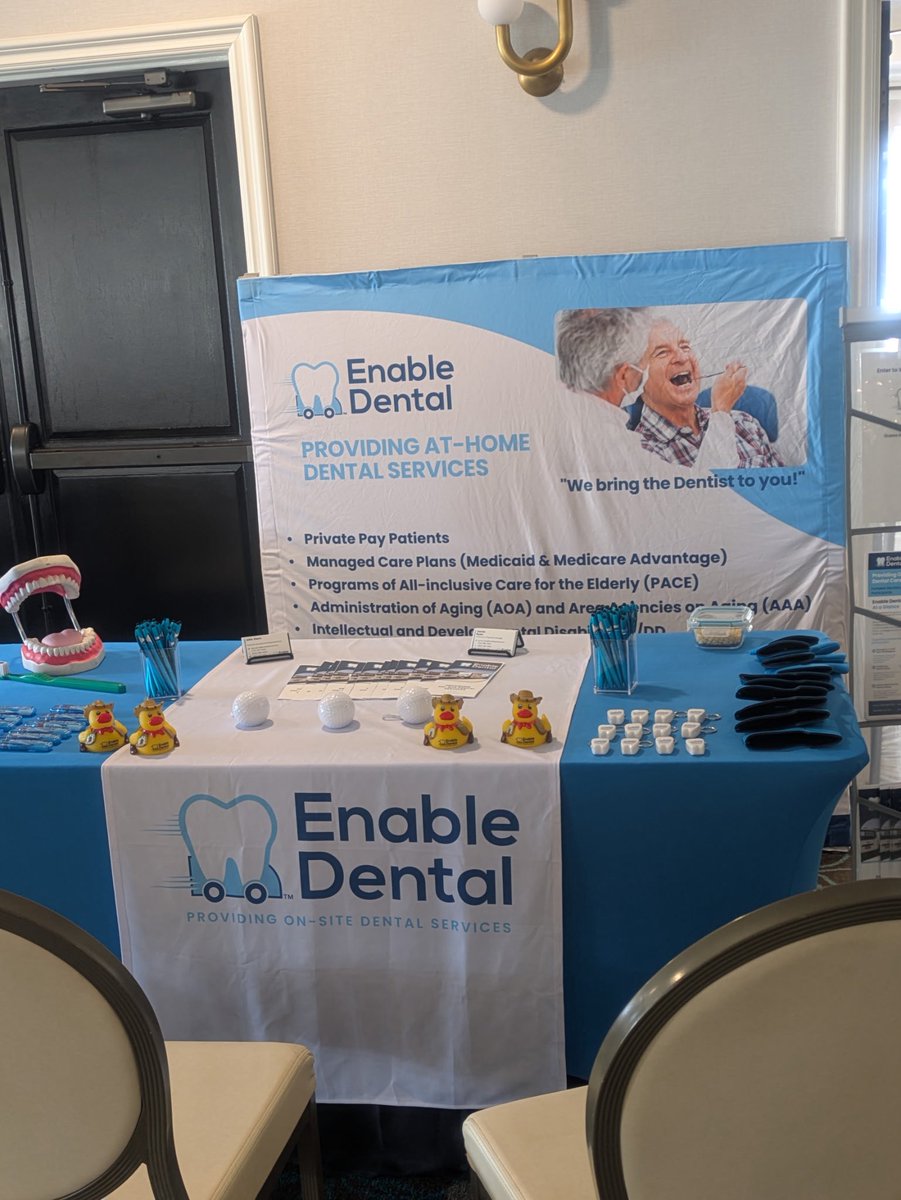 enable_dental's tweet image. It’s Day 1 at the CalPACE Meet, Greet, and Speak! ⚓️🌊

Whether at your center or at-home, we meet participants where they’re at, because comfort and access matter.

🌐 Let’s connect, collaborate, and create solutions for PACE participants.

#CalPACE2025 #PACEPrograms