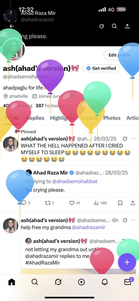 ahadsemohabbat's tweet photo. BALLOON DAYYYY😭😭😭 im TWO decades old omh https://t.co/JQgDx5wvGK