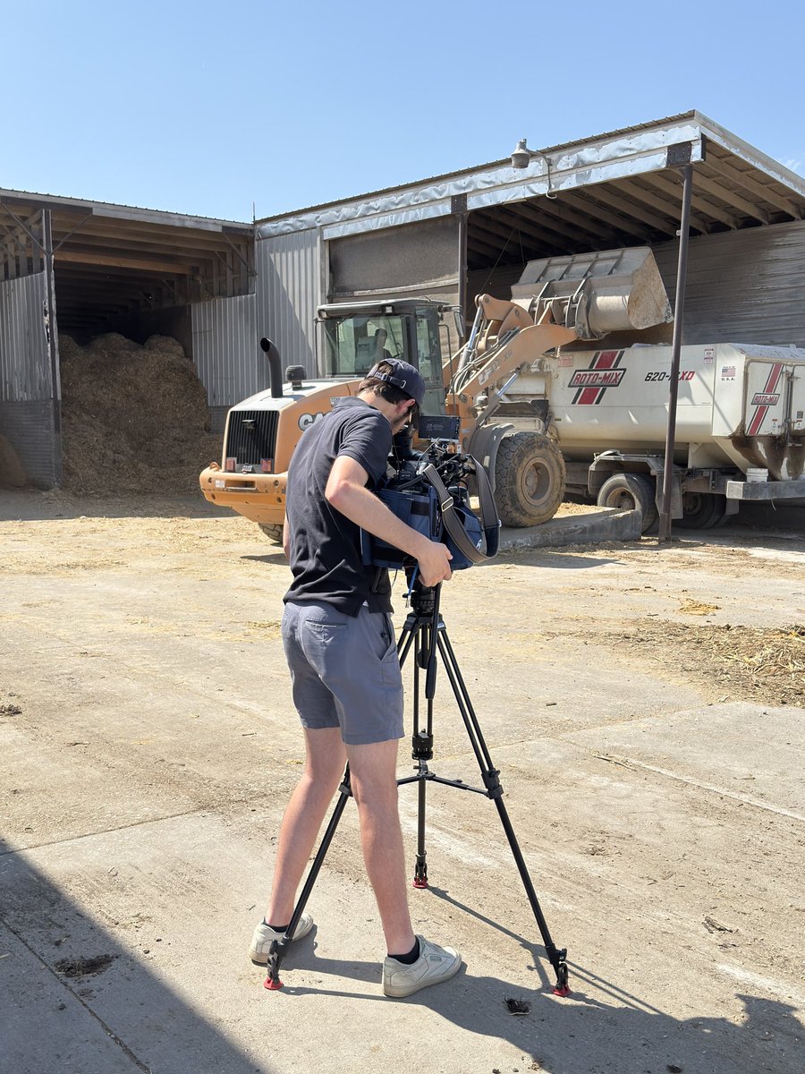 Last week KETV Channel 7 out of Omaha was here to discuss beef prices.  We spent 2 hours also discussing the feedlot story. The interview will air tonight at 10 pm. I am always anxious about what will be shown and if I communicated a message worthy of the training I've received.