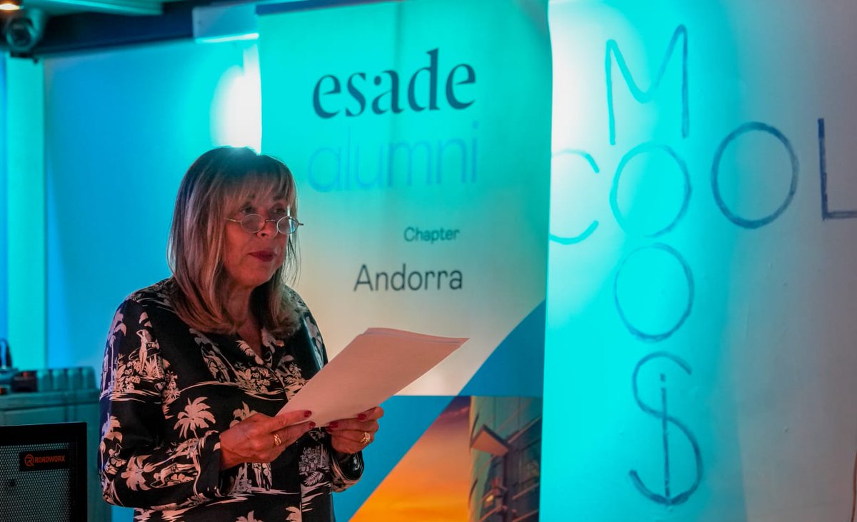 🗣️ La ministra Conxita Marsol defensa al sopar-col·loqui Chapter ESADE la diversificació i innovació com a principals palanques de canvi ▶️ha exposat el bon cicle de l'economia, 🪙 les mesures per fomentar el poder adquisitiu i 🏘️la política d'habitatge