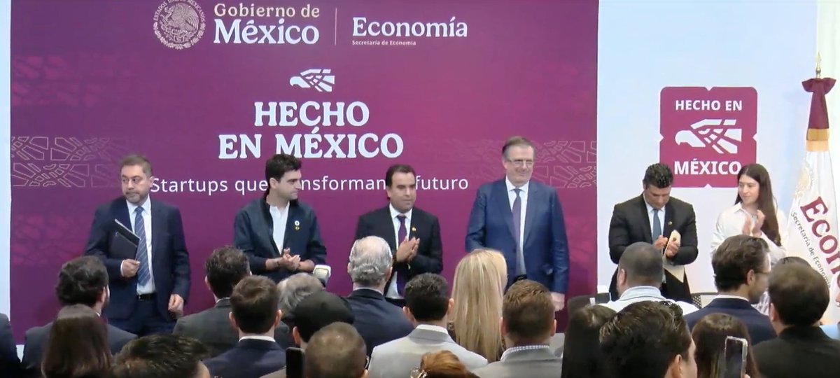 🔴 EN VIVO | #HechoEnMéxico: Startups que transforman el futuro

El secretario <a href="/m_ebrard/">Marcelo Ebrard C.</a> encabeza la entrega del Certificado a +100 startups, incluidos 9 unicornios.

<a href="/plata_card/">Test Account</a> anunciará una inversión que confirma la apuesta por México.

📺Sintoniza aquí youtube.com/live/dCxURDrqz…