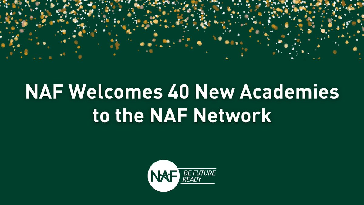 🎉 40 new academies are joining the NAF Network, providing more students with access to career-focused learning and real-world experiences. Learn more:  go.naf.org/44jvh7n #BeFutureReady