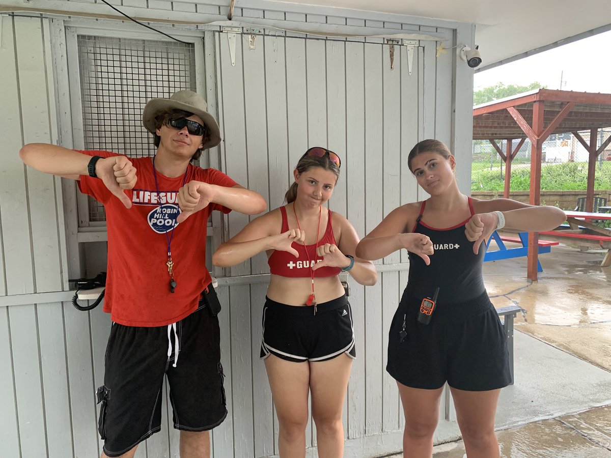 Thursday, June 26:
Pool closed currently but we will re-open at 4 p.m. 

Lifeguard disappointment level: High