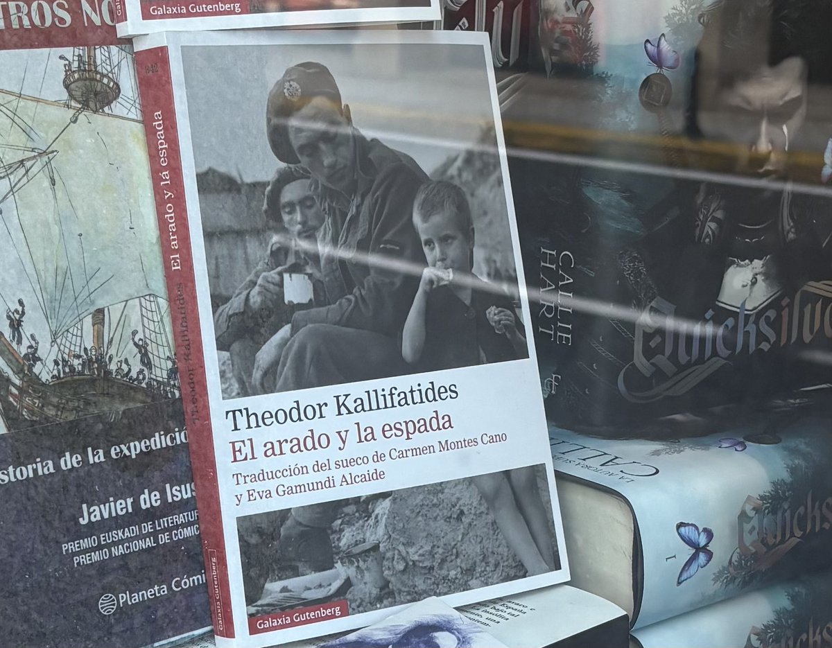 EstefiMckeever's tweet image. “Plogen och svärdet” de Theodor Kallifatides se publica por primera vez en español. Es una trilogía autobiográfica que narra la vida rural en Grecia durante la ocupación alemana y la guerra civil griega. #Literature