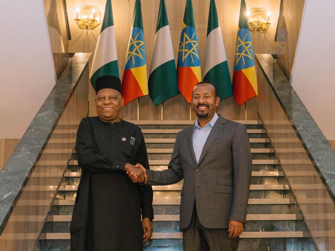 Abiy Ahmed Ali 🇪🇹 (@abiyahmedali) on Twitter photo This evening, I welcomed Vice President <a href="/KashimSM/">Kashim Shettima</a> of the Federal Republic of Nigeria. We discussed key bilateral and continental issues. This evening, I welcomed Vice President <a href="/KashimSM/">Kashim Shettima</a> of the Federal Republic of Nigeria. We discussed key bilateral and continental issues.