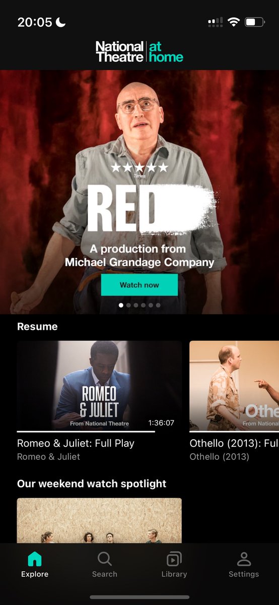 Husband’s just announced he has two hours of meetings tonight with US colleagues. 

So, I’ll be spending my evening with <a href="/NationalTheatre/">National Theatre</a> at Home.  🎭 #Thursdaynighttheatre #NTathome