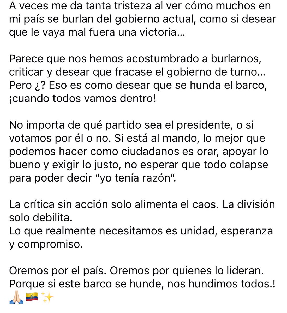 LuisaPaladines's tweet photo. 🇪🇨🙏🏻✨ https://t.co/UztzpuAf4G