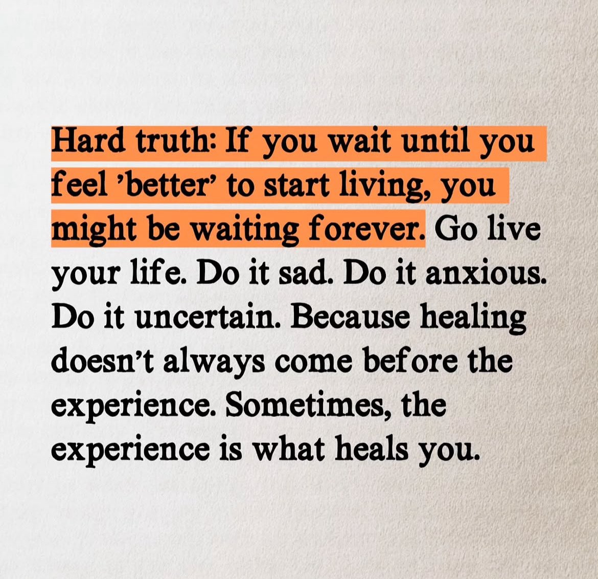 I’ve been here myself. Sometimes, I’ve done it sad. 90% of the time I DO it anxious. If this year taught me anything, it’s: do it anyway. You might even come out the other side with a pocket full of joy and some moments of regulation.  XO, Dr. Jen (don’t know whose pic this is)